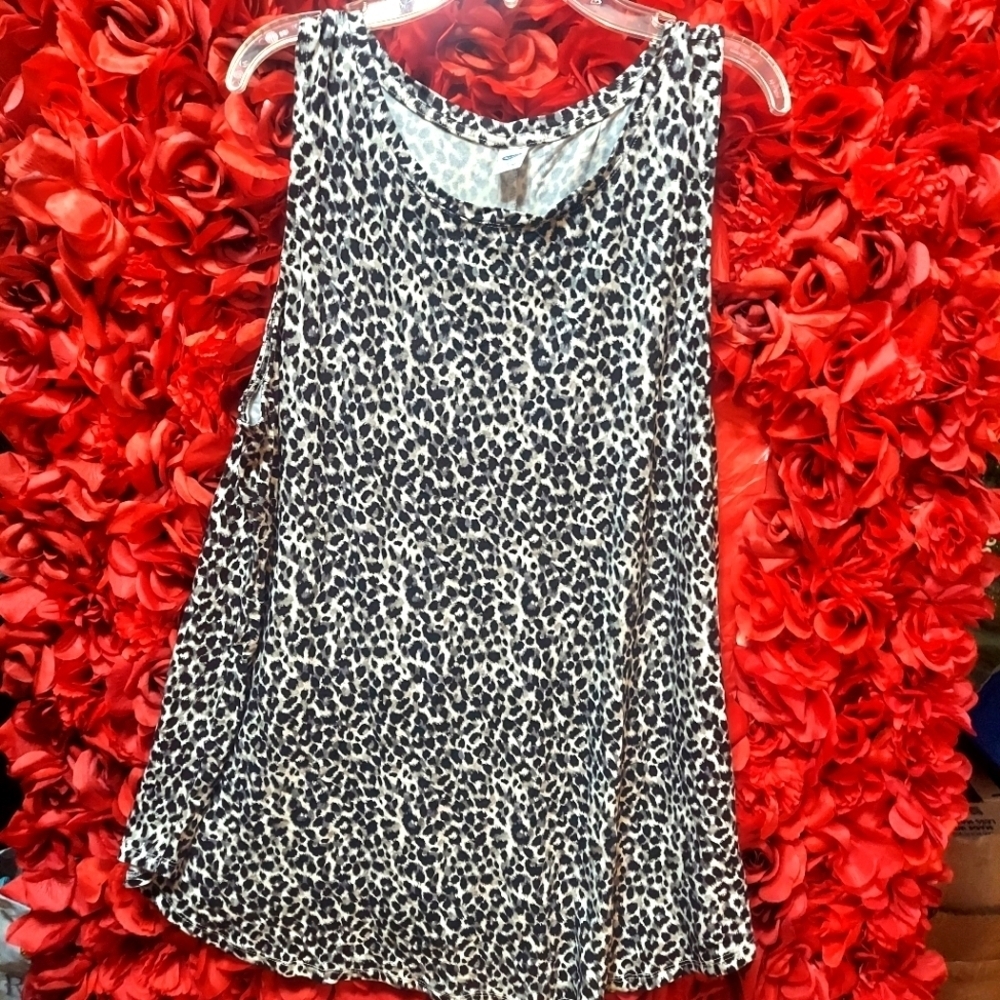 Old Navy Women's X-Large Animal Print Long Tank